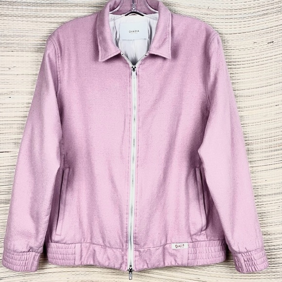 Ovadia Collection McGregor Wool Zip-Front Jacket Best Jacket-Bobby Report Sz L - Picture 6 of 14